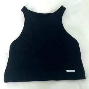 BOMBSHELL CROPPED TANK RACERBACK TOP